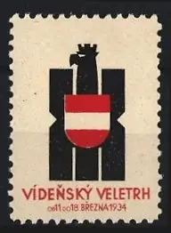 Reklamemarke Wien, Vídenský veletrh 1934, Adler mit Wappen