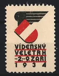 Reklamemarke Wien, Vídenský Veletrh 1934, Flügel-Symbol