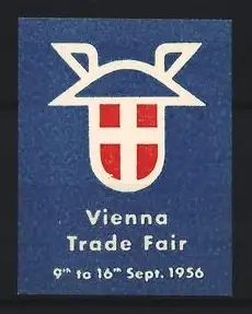 Reklamemarke Vienna, Vienna Trade Fair 1956, Wappen