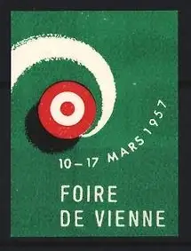 Reklamemarke Vienne, Foire de Vienne 1957, Zielscheibe