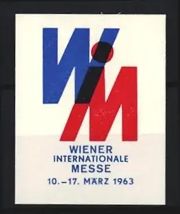 Reklamemarke Wien, Wiener Internationale Messe 1963, Logo-Design