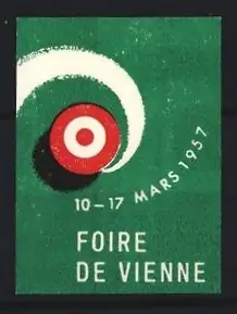 Reklamemarke Vienne, Foire de Vienne 1957, Zielscheibe