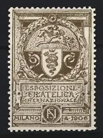 Reklamemarke Milano, Esposizione Filatelica Internazionale 1906, Wappen
