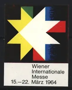 Reklamemarke Wien, Internationale Messe 1964, Bunte Pfeile