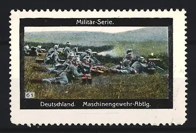 Reklamemarke Deutschland, Militär-Serie, Maschinengewehr-Abteilung