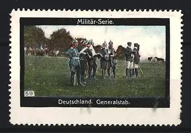 Reklamemarke Deutschland, Generalstab, Militär-Serie