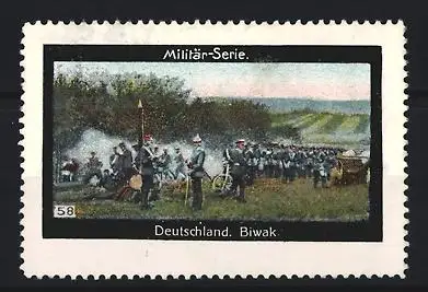 Reklamemarke Deutschland, Militär-Serie, Biwak