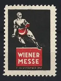 Reklamemarke Wien, Wiener Messe 1947, Bauer bei der Aussaat