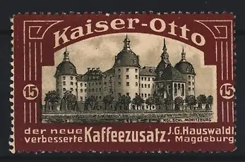 Reklamemarke Magdeburg, Kaiser-Otto-Kaffeezusatz, Schloss Moritzburg