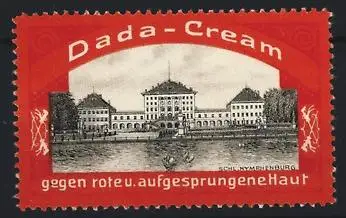 Reklamemarke Schloss Nymphenburg, Dada-Cream, Schlossansicht