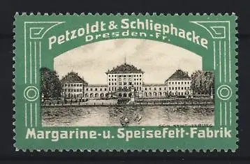 Reklamemarke Dresden, Margarinefabrik Petzoldt & Schliephacke