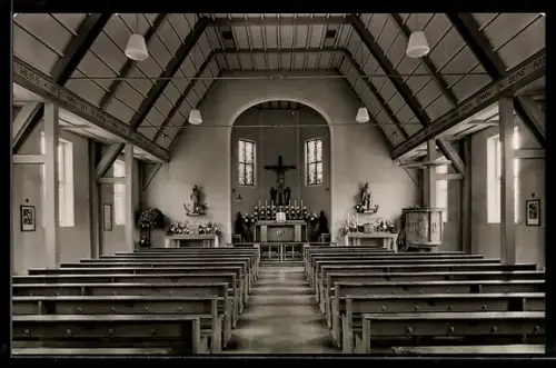 AK Kornwestheim, Kath. Stadtpfarrkirche St. Martin, Innenansicht, 1920-1956