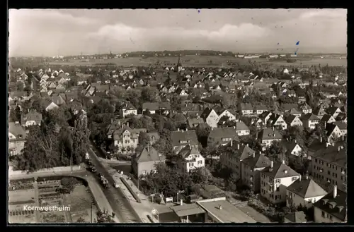 AK Kornwestheim, Panoramaansicht der Stadt