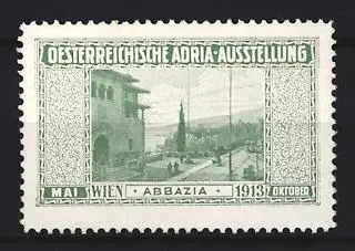 Reklamemarke Wien, Österreichische Adria-Ausstellung 1913, Landschaftsansicht