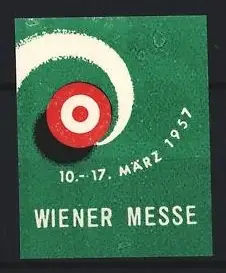 Reklamemarke Wien, Wiener Messe 1957, Zielscheibe