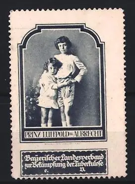 Reklamemarke Bayern, Landesverband zur Bekämpfung der Tuberkulose, Prinz Luitpold u. Albrecht