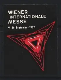 Reklamemarke Wien, Internationale Messe 1962, Rotes Dreieck-Symbol