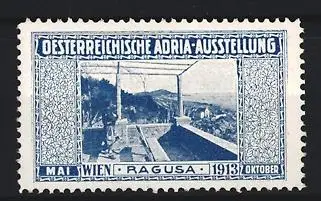 Reklamemarke Wien, Österreichische Adria-Ausstellung 1913, Landschaftspanorama