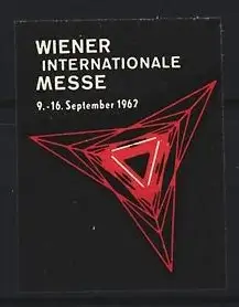 Reklamemarke Wien, Internationale Messe 1967, Rotes Dreieckssymbol