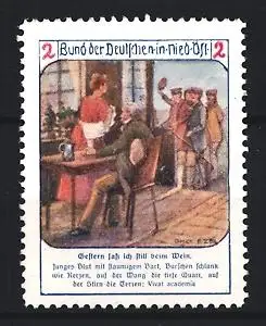 Reklamemarke Wien, Bund der Deutschen in Nieder-Österreich, Weinszene