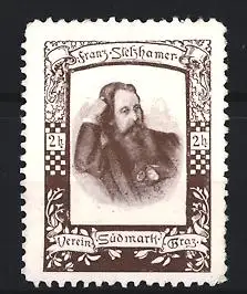 Reklamemarke Graz, Franz Stelzhamer, Verein Südmark