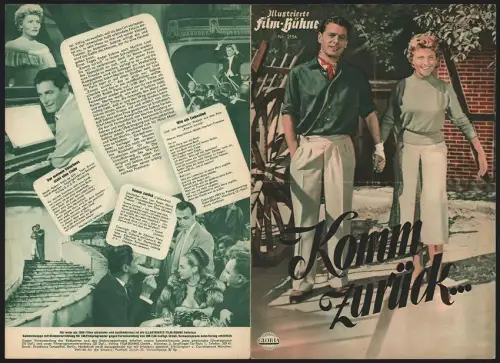 Filmprogramm IFB Nr. 2154, Komm zurück, Rudolf Prack, Winnie Markus, Hans Stüwe, Regie: Alfred Braun