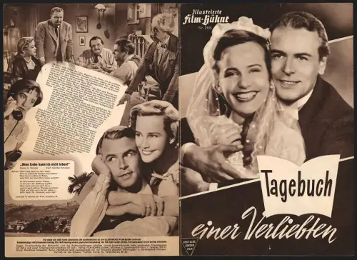 Filmprogramm IFB Nr. 2105, Tagebuch einer Verliebten, Maria Schell, O. W: Fischer Regie: Josef von Báky