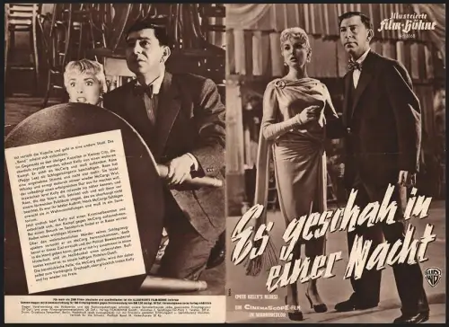 Filmprogramm IFB Nr. 3086, Es geschah in einer Nacht, Janet Leigh, Edmond O`Brien, Regie: Jack Webb