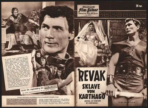 Filmprogramm IFB Nr. 6019, Revak, Sklave von Karthago, Jack Palance, Milly Vitale, Regie: Rudolph Maté