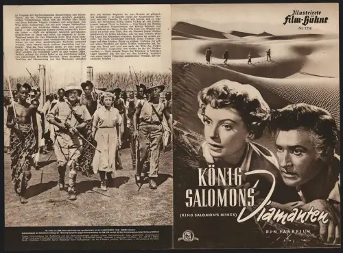 Filmprogramm IFB Nr. 1218, König Salomons Diamanten, Deborah Kerr, Stewart Granger, Regie: Compton Bennett