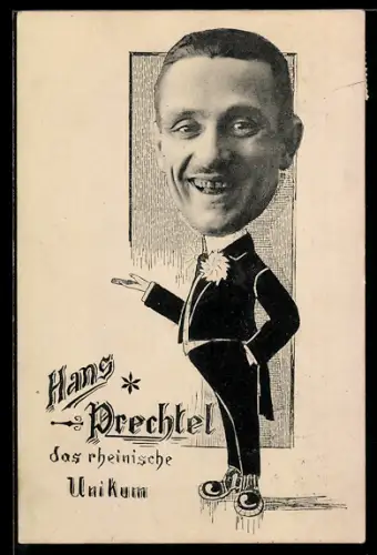 AK Hans Prechtel das rheinische Unikum