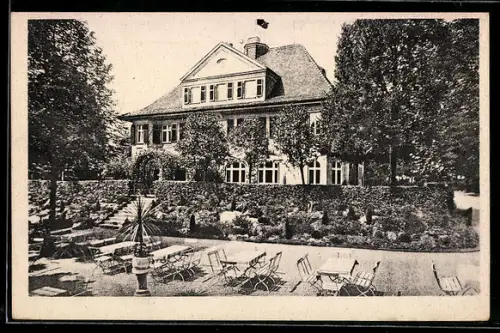AK Schweinsburg-Culten, Das Gasthaus Tannersberg v. Hans Bauer, mit Gartenwirtschaft