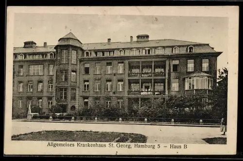 AK Hamburg-St.Georg, Allgemeines Krankenhaus St. Georg, Haus B