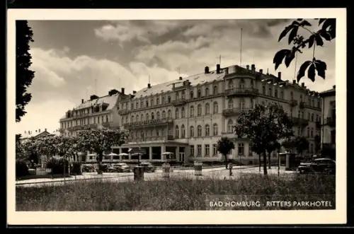 AK Bad Homburg, Blick auf Ritters Parkhotel
