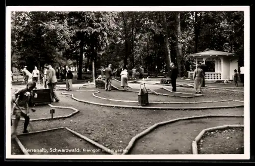 AK Herrenalb /Schwarzwald, Kleingolf im Kurgarten