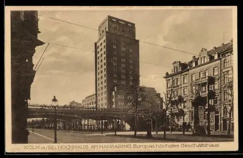AK Köln-Neustadt, Hochhaus am Hansaring