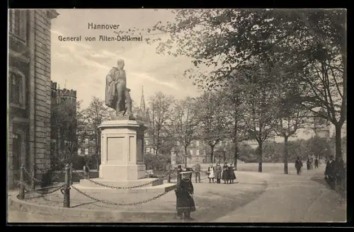 AK Hannover, General von Alten-Denkmal