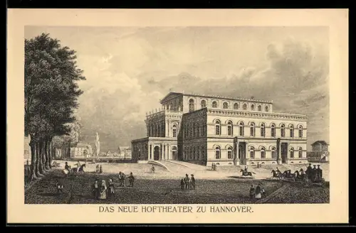 Künstler-AK Hannover, Neues Hoftheater