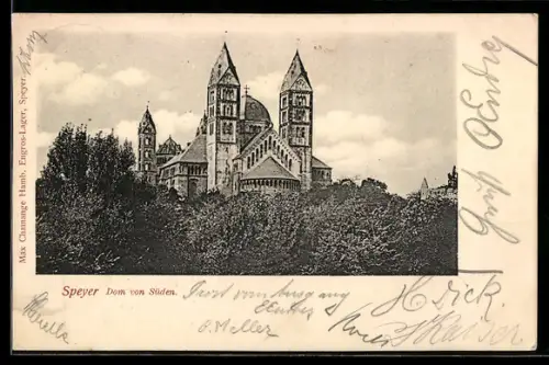 AK Speyer, Dom von Süden