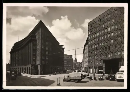 AK Hamburg Kontorhausviertel, Chilehaus u. Sprinkenhof