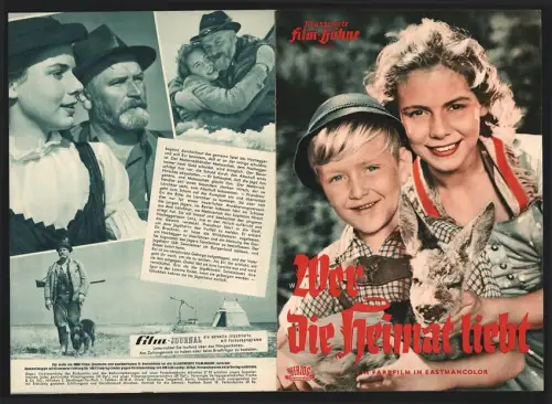 Filmprogramm IFB Nr. 3699, Wer die Heimat liebt, Hermann Erhadt, Christi Erber, Olga von Togni, Regie: Alfred Solm