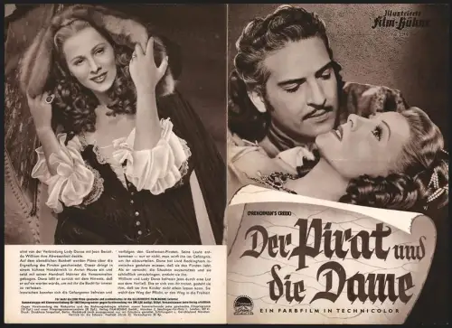 Filmprogramm IFB Nr. 2319, Der Pirat und die Dame, Joan Fontaine, Arturo de Córdova, Regie: Mitchell Leisen