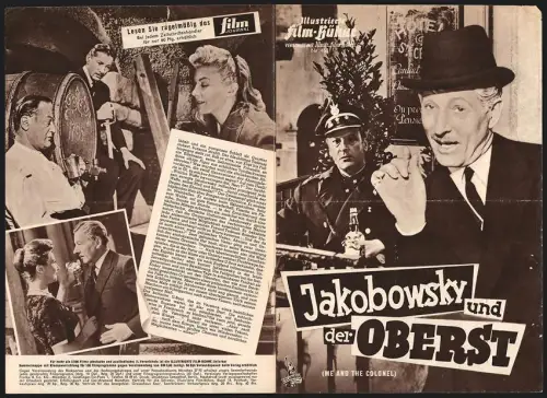 Filmprogramm IFB Nr. 4551, Jakobowsky und der Oberst, Danny Kaye, Curt Jürgens, Regie: Peter Glenville