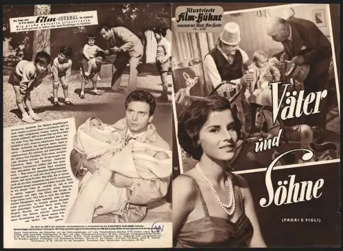 Filmprogramm IFB Nr. 4290, Väter und Söhne, Vittorio De Sica, Antonella Lualdi, Regie: Mario Monicelli