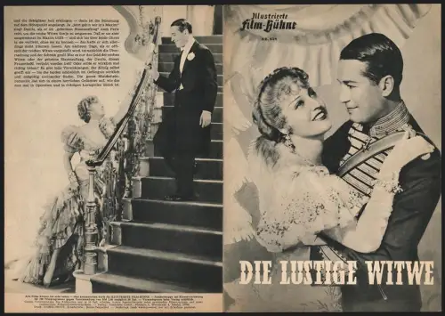 Filmprogramm IFB Nr. 634, Die lustige Witwe, Maurice Chevalier, Jeanette MacDonald, Regie: Ernst Lubitsch