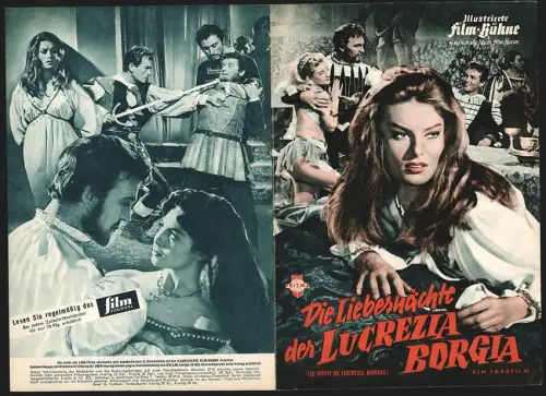 Filmprogramm IFB Nr. 4898, Die Liebesnächte der Lucrezia Borgia, Belinda Lee, Jacques Sernas, Regie: Sergio Grieco