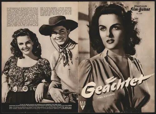 Filmprogramm IFB Nr. 1046, Geächtet, Jane Russell, Jack Beutel, Regie: Howard Hughes