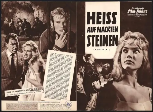 Filmprogramm IFB Nr. 5427, Heiss auf nackten Steinen, Gillian Hills, Adam Faith, Regie: Edmond T. Gréville