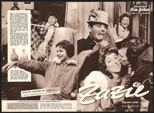 Filmprogramm IFB Nr. 5563, Zazie, Philippe Noiret, Catherine Demongeot, Regie: Louis Malle