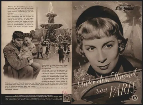 Filmprogramm IFB Nr. 1126, Unter dem Himmel von Paris, Brigitte Auber, Christiane Lenier, Regie: Julien Duvivier